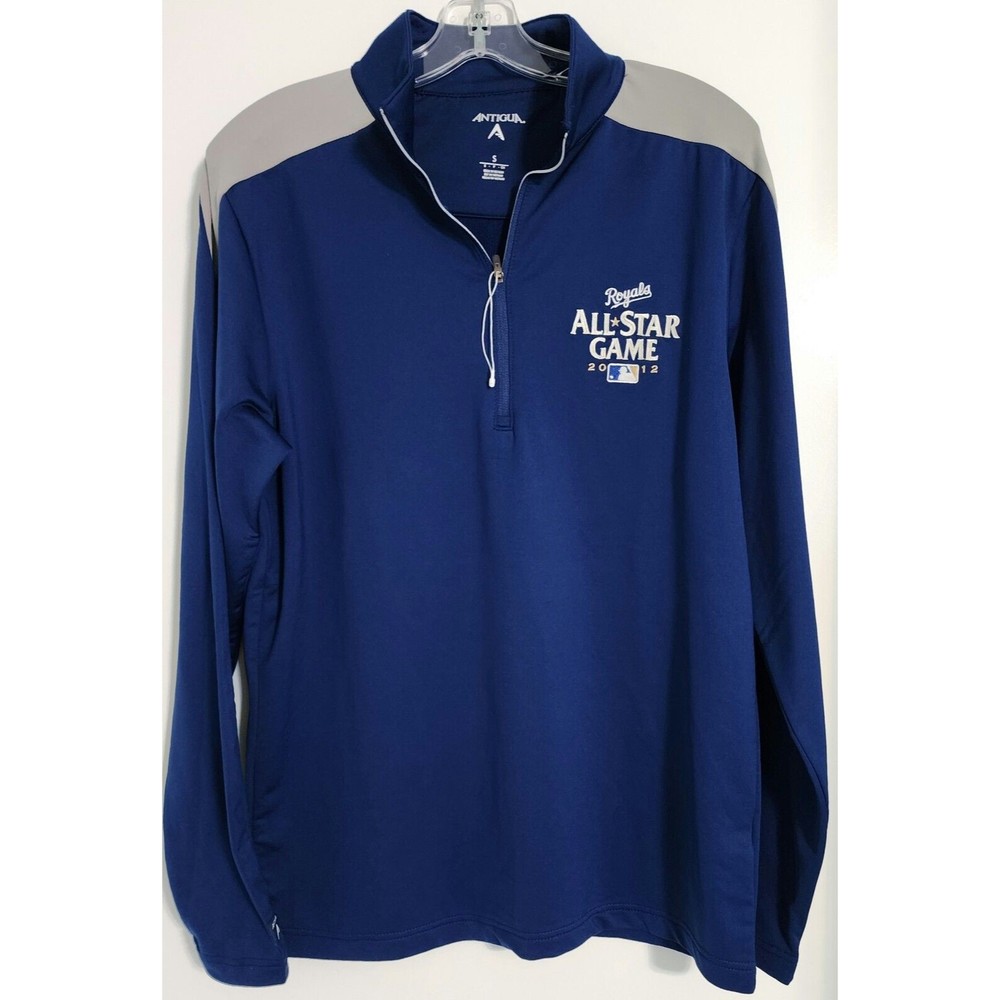 Antigua Mens Long Sleeve MLB 2012 All Star Game Pullover Navy Size Small